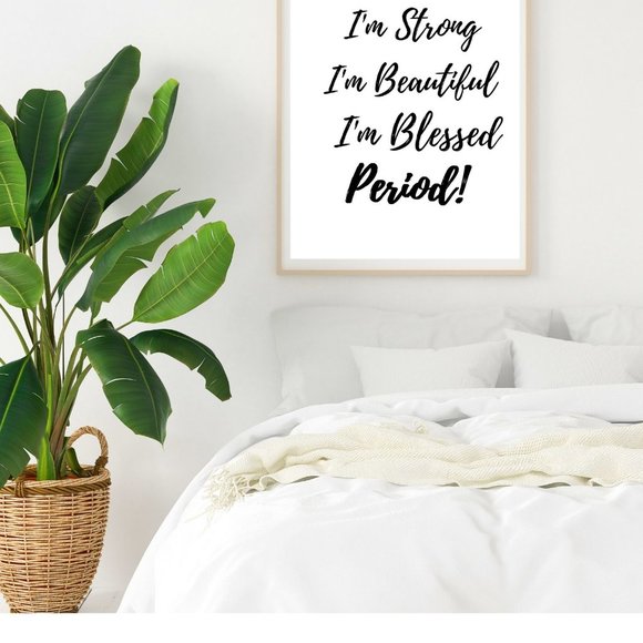 Motivational Wall Art "I'm Beautiful, Strong...... - Picture 2 of 2